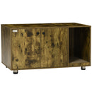 Mobile Porta Lettiera per Gatti 91x52x49,5 cm con Tiragraffi Marrone