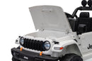 Macchina Elettrica per Bambini 101x59x65 cm Licenza Jeep Rubicon Small Bianco