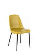 Set 4 Sedie 52x45xH85 cm in Soft-Touch Tamara Senape