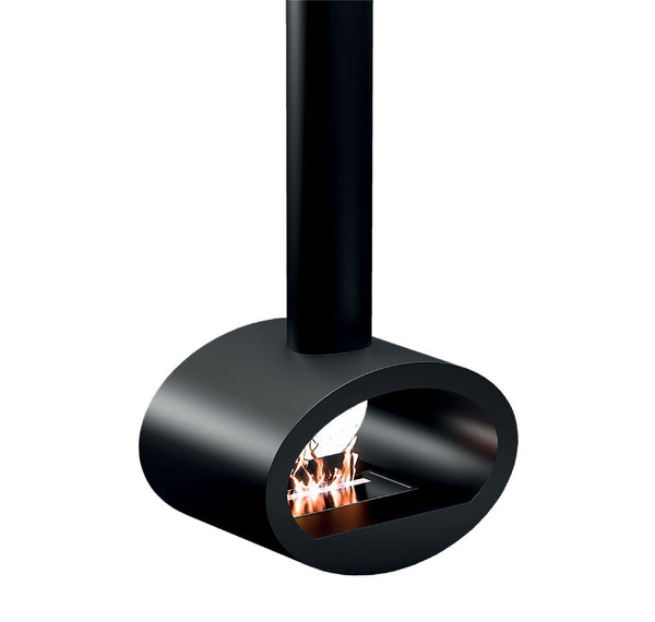 Camino a Bioetanolo Sospeso 60x40x190 cm 2000W 1,5L Cervinia Nero sconto