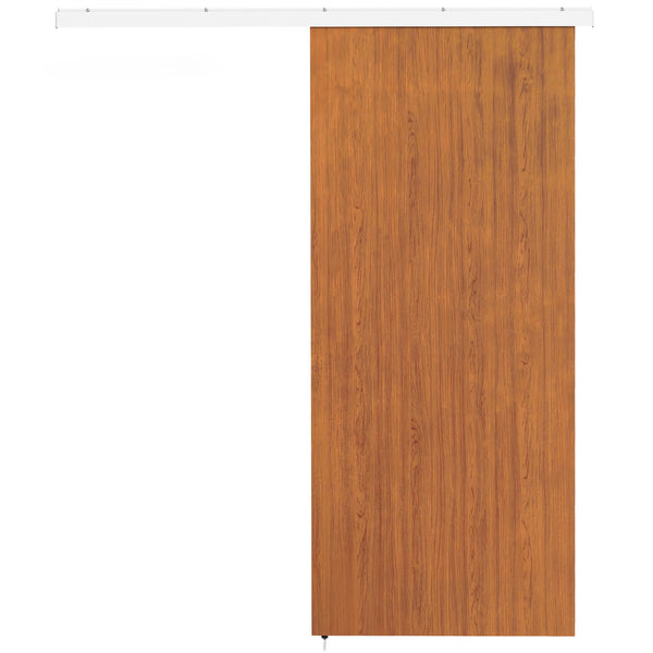 prezzo Porta Scorrevole 90x3,5x210 cm con Kit Montaggio e Binario in MDF Effetto Legno Marrone
