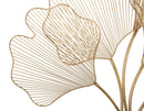 Pannello Glam Leaf 69x5x62 cm in Ferro Oro