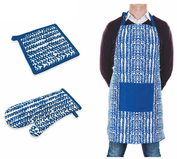 Set Grembliule Guanto e Presina in Cotone VdE Tivoli 1996 Masai sconto