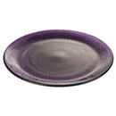 Set 6 Piatti Piani Ø25x2 cm  in Vetro VdE Tivoli 1996 Imperial Viola