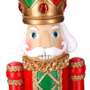 Soldatino Schiaccianoci in Resina giullare rosso cm 17x16,5xh60,5