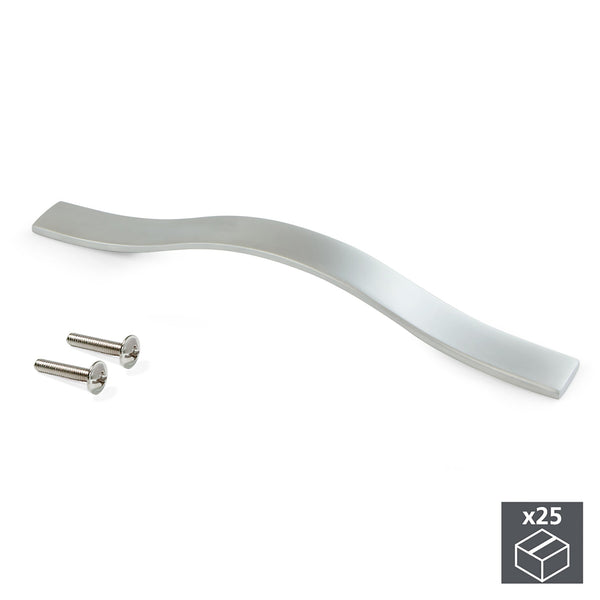 online Maniglie per Mobile Interasse 128 mm Zama Cromo Opaco 25 Pezzi Emuca