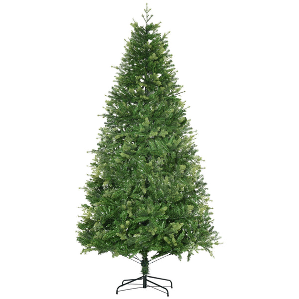 sconto Albero di Natale Artificiale H228 cm 2056 Rami Decorato con Base in Metallo Verde