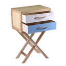 Cassettiera 2 Cassetti 45x30xh30/72 cm in Legno 