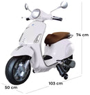 Piaggio Vespa Primavera Elettrica 12V per Bambini Bianca