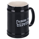 Boccale di Birra Ø8x13 cm in New Bone China VdE Tivoli 1996 Spqr nero