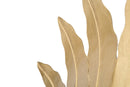Specchio Leaf Glam Ø98x 5 cm in Ferro e MDF Oro