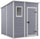 Casetta da Giardino Porta Attrezzi 183,5x185x200 cmin Resina Effetto Legno Keter Manor Pent 6x6 Grigia