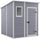 Casetta da Giardino Porta Attrezzi 183,5x185x200 cmin Resina Effetto Legno Keter Manor Pent 6x6 Grigia