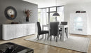 Mobile Vetrina 2 Ante 120x42x166 cm in Legno TFT Praga Bianco Lucido