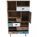 Mobiletto Perth 80x36,5x139 h cm in Legno Multicolor