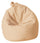 Poltrona a Sacco Pouf in Similpelle Beige Avalli