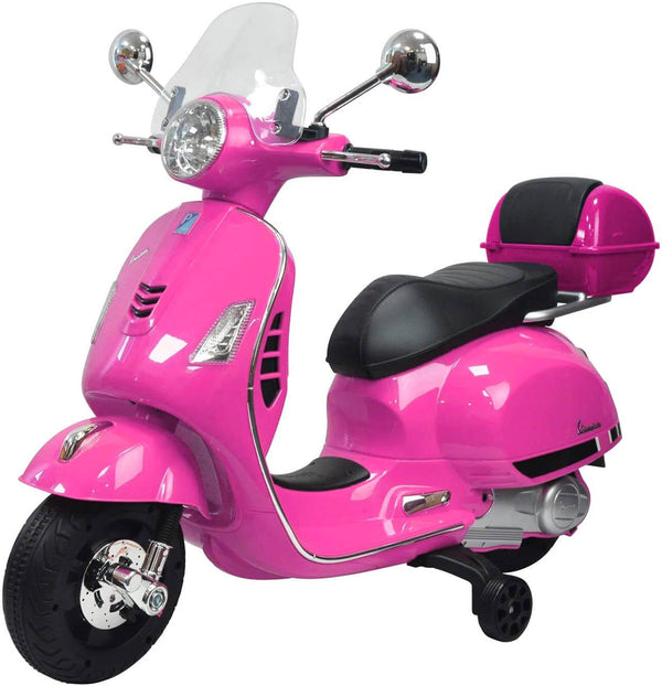sconto Piaggio Vespa GTS Elettrica 12V con Bauletto per Bambini Rosa