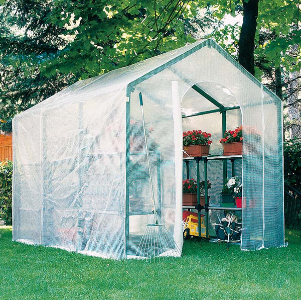 Serra da Giardino a Casetta in PVC con Telo Rama Bucaneve Verde sconto