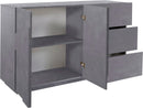 Credenza 2 Ante + 3 Cassetti 142,9x44,2x86 cm Ping Ardesia
