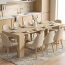 Tavolo Consolle Estendibile per 10 Persone 48-240x90x78A cm in Melamina Effetto Legno Chiaro      