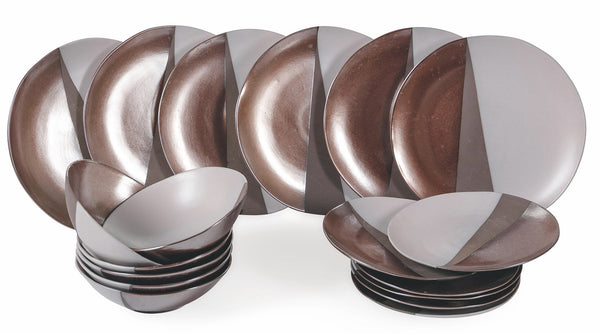 prezzo Servizio Piatti 18 Pezzi in Gres Villa d'Este Home Tivoli Officina