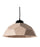 Lampada a Sospensione Ø35xH160 cm in Cartone Riciclato e Metallo Egg Tortora