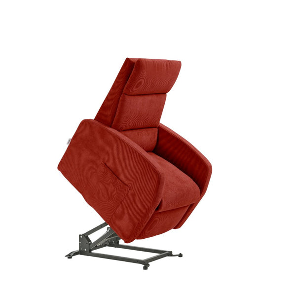 Poltrona Alzapersona Elettrica 2 Motori 72x111x86 cm Martina in Microfibra Dispositivo Medico 1 Rosso acquista