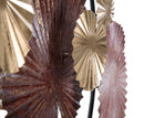 Pannello Round Leaf 68,5x6x66,5 cm in Ferro Multicolor