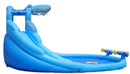 Castello Giostra Gonfiabile Acquatico Shark Splash Center con Pompa Happy Hop