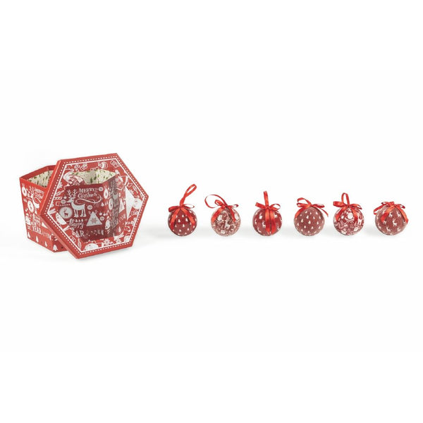 Set 14 Palle di Natale Ø7,5 cm in Polyfoam con Box Rudolf sconto