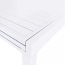 Tavolo Allungabile Hawaii 135/270x90x75 h cm in Alluminio Bianco