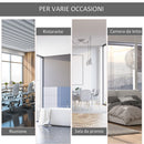 Tenda da Sole Avvolgibile da Soffitto 120x200 cm con Manovella Beige