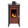 Stufa a Legna 33x38,5xh74 cm 7,7 Kw Matilde Rossa