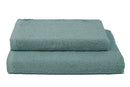 Set Spugna Asciugamani Ospite + Salvietta Verde Salvia