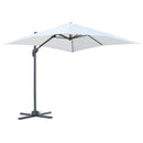 Ombrellone da Giardino 2,5x2,5m in Alluminio e Poliestere Crema