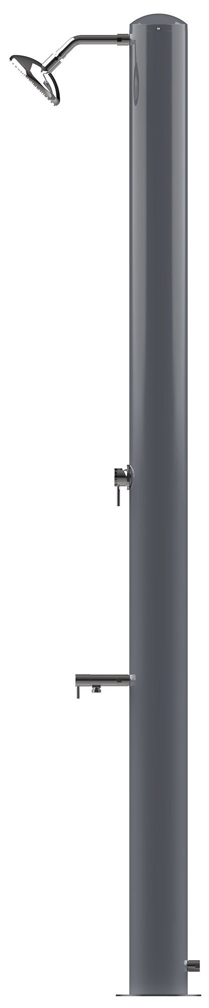 prezzo Doccia Solare da Giardino 28L Miscelatore e Lavapiedi Tevere A Grigio Ardesia