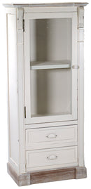 Mobile Vetrina 1 Anta 2 Cassetti in Legno Provenza