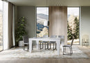 Tavolo Allungabile 200/304x90x77 cm Spimbo Premium Bianco Frassino  