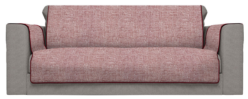 Copridivano con Copri Braccioli in Poliestere Bordeaux Varie Misure