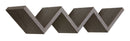 Mensola da Parete Libreria Zigzag 56x15,5 cm in Fibra di Legno Saetta Rovere Scuro
