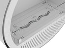 Camino a Bioetanolo Sospeso Ø72,4x30x220,4 cm Incyrcle Slim Bianco  