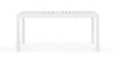 Tavolo da Giardino Allungabile 160/240x90x75 cm in Alluminio Hilde Bianco