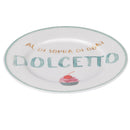 Set 4 Piattini Dolce Ø19x1,5 cm in New Bone China VdE Tivoli 1996 Le Travisate Bianco