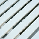 Panchina 2 Posti a Dondolo da Giardino 117x85x120 cm in Legno di Pioppo Bianco