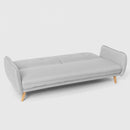Divano Letto Clic Clac 186x85x80 cm in Tessuto Grigio