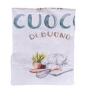 Grembiule Cuoco 62x73 cm 100% Cotone VdE Tivoli 1996 Le Travisate Bianco