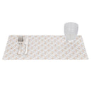 Set 6 Tovagliette 45x30x0,1 cm  in PVC VdE Tivoli 1996 Charleston Bianco e Oro
