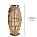 Lanterna in Rattan H 81 cm