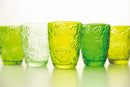 Set 6 Bicchieri Ø8x10 cm in Vetro Villa d'Este Home Tivoli Jungle Multicolor