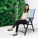 Sedia da Giardino in Tessuto Textilene Blu